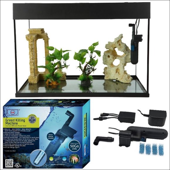 Other Aa Aquarium Green Killing Machine Gkm9w Internal Uv W Power Head Up To 5gal Poshmark